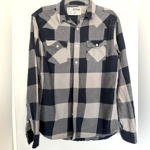 Mens flannel button down shirt